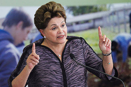 SUPPORT BASE: Agricultural interests were the second-largest source of major donations to the re-election campaign of President Dilma Rousseff. REUTERS/Ueslei Marcelino