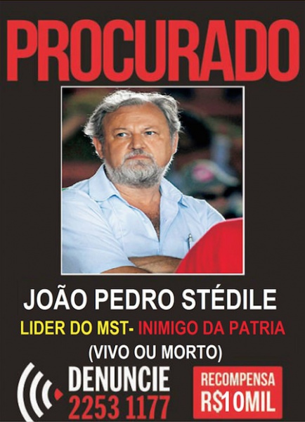 Stedile Wanted Poster